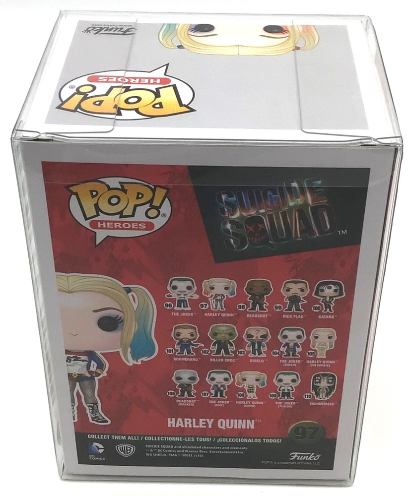 Funko POP! DC Heroes Suicide Squad Harley Quinn #97 with POP Protector