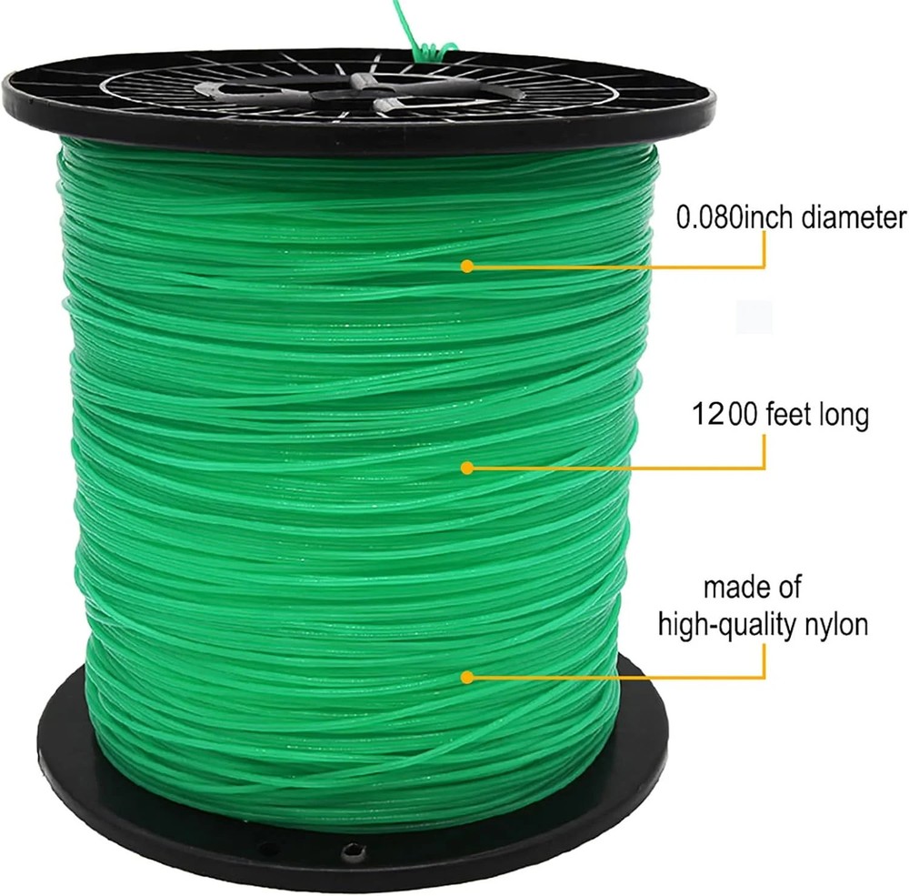 080 Trimmer Line Round Weed Wacker String .080-Inch-by-1200-ft-3Lb Commerci