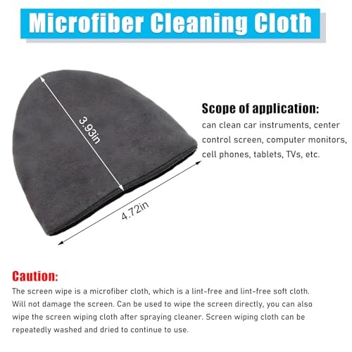 Car Screen Cleaner, 4.72×3.93" Triangle Microfiber Auto Screen Triangle,1Pcs