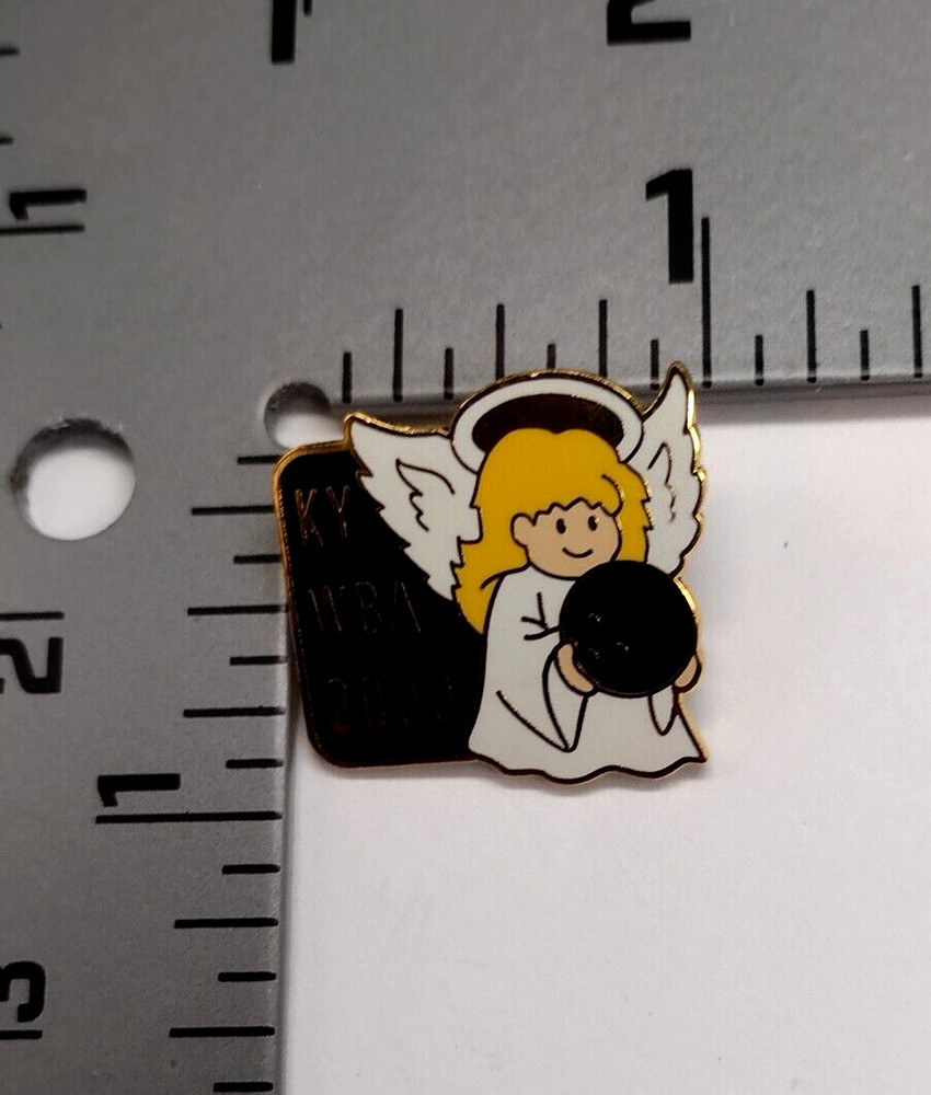 KY WBA Bowling Angel Lapel Tack Pin