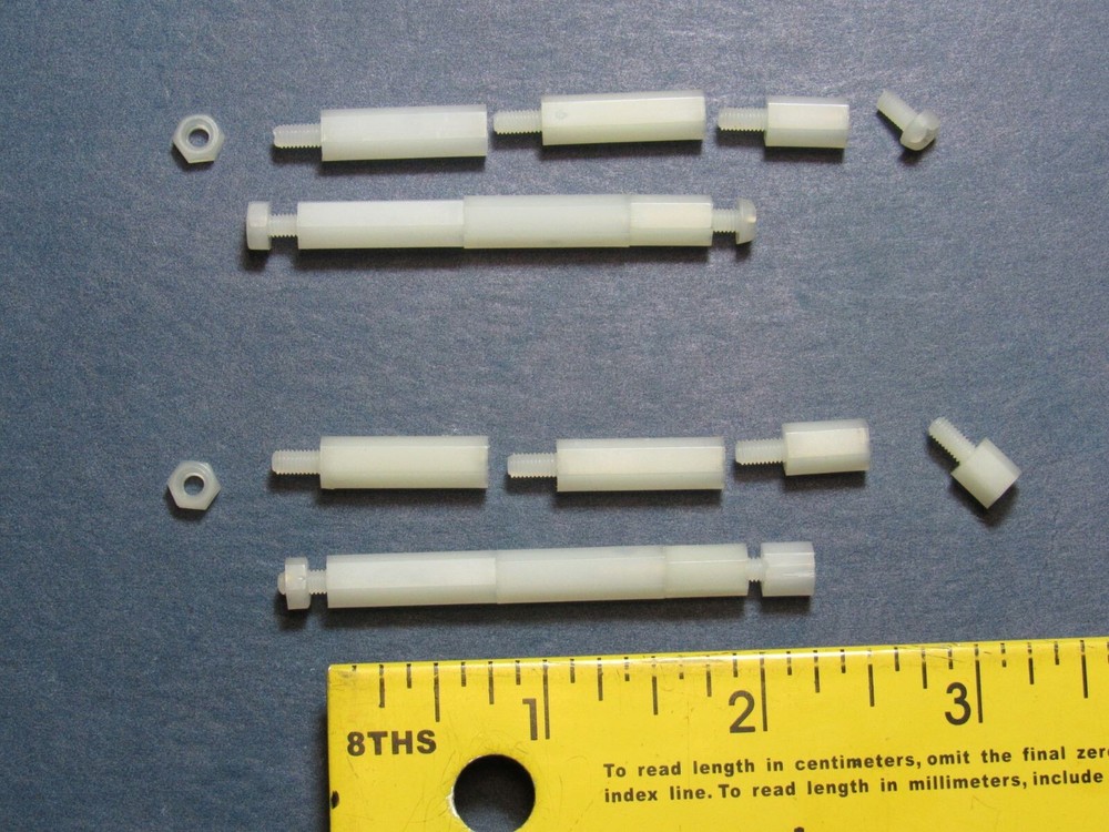 (4) 2" Total length - Plastic Stand-offs