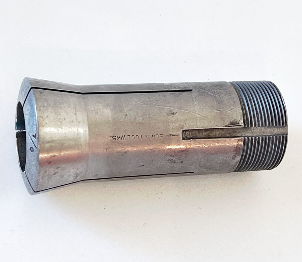 ELGIN 7/8" Round Collet 5C W/ External Threads .875" USA
