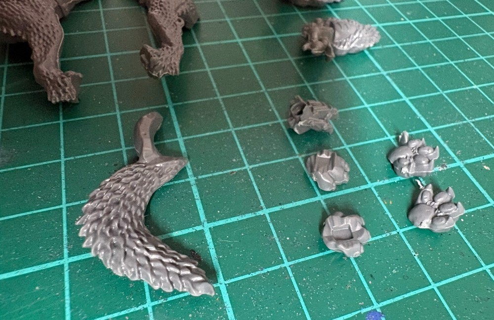 Space Wolves Thunderwolf Cavalry Wolf B Torso Body Bits | Warhammer 40K Kitbash