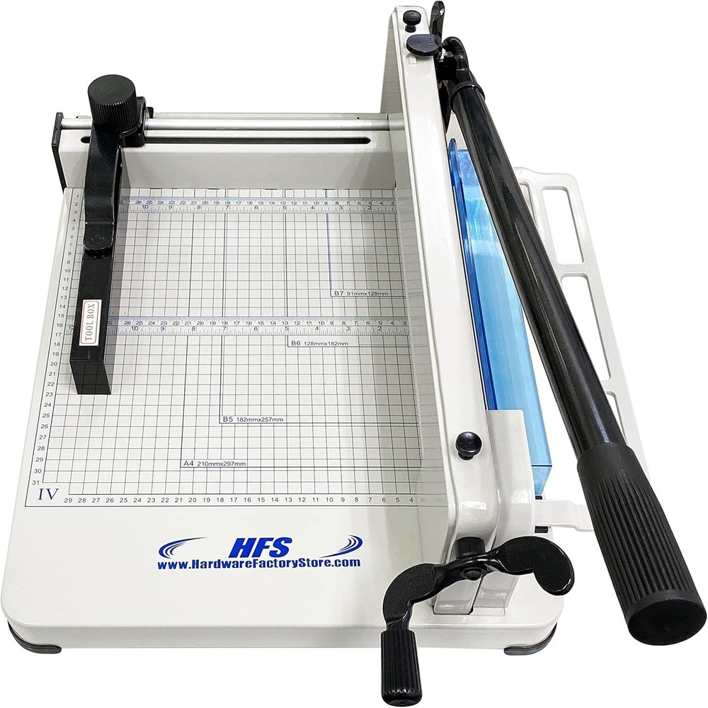 R Heavy Duty Guillotine 400 Sheet Capacity | Solid Steel Construction A4-12''