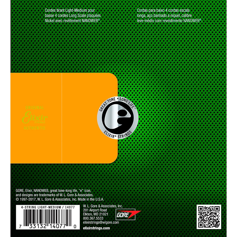 Elixir Elixir Nanoweb Medium / Long Scale Electric Bass Strings