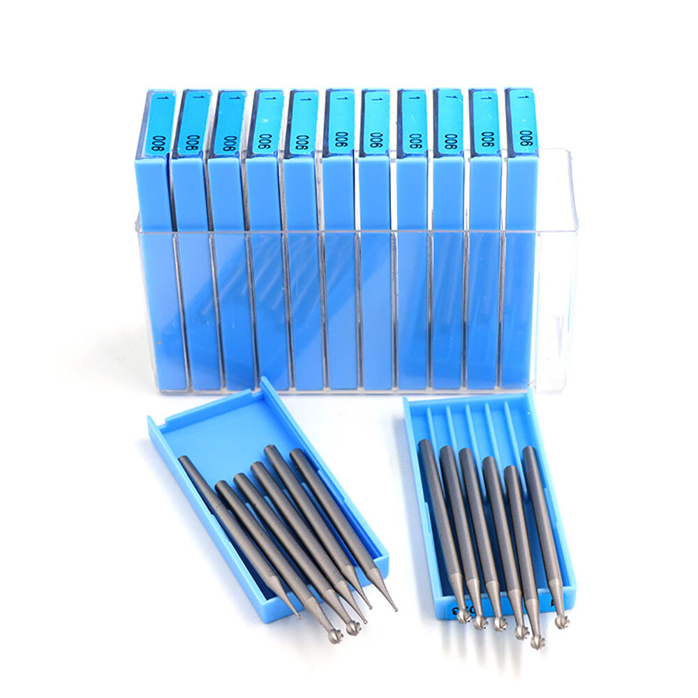 Solid Carbide Ball Needle Engraving Tool Rotary Bits 0.3-2.3mm For Jade/Plastic