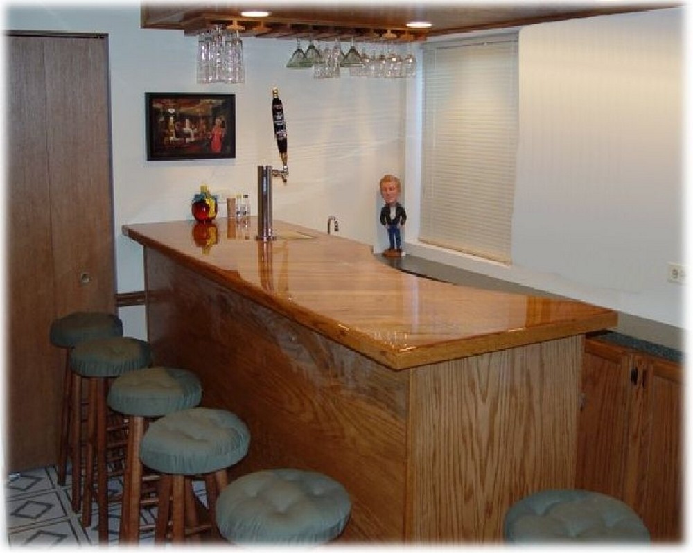 Frameless Straight Home Bar Plans