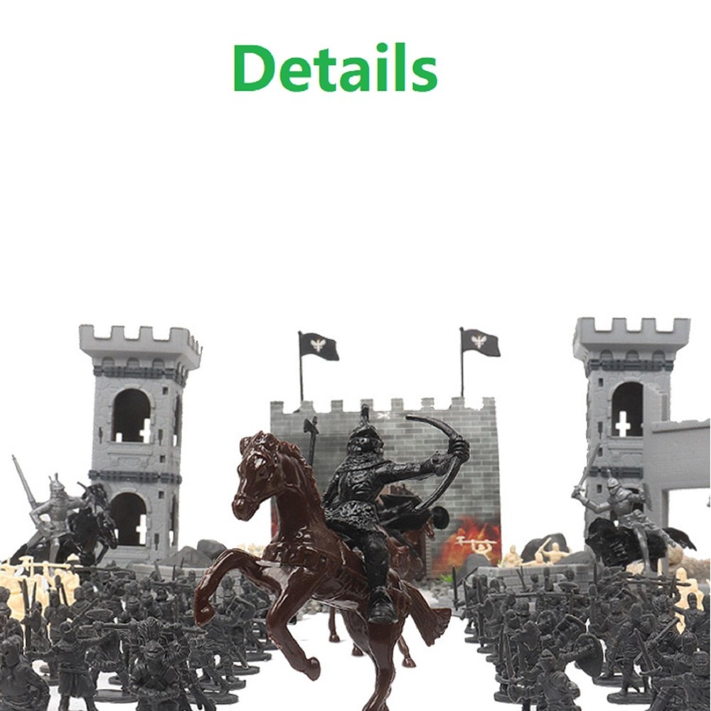 Simulation Soldier Static Model Castle Ruins Model Ancient Soldier Decorative