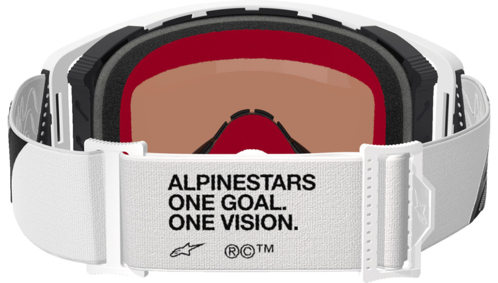 ALPINESTARS GOGGLE SUPERTECH CORP White with Silver Mirror Lens