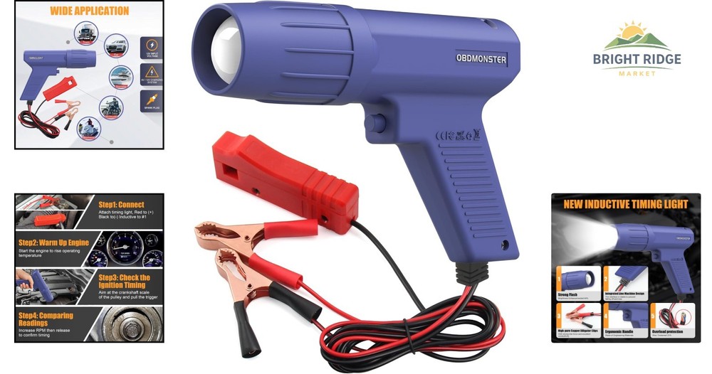 Professional Engine Timing Light with Adjustable Brightness for Accurate Testing