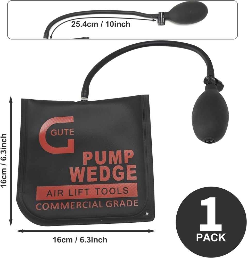 Versatile Air Wedge Bag for Safe Installations - Compact, No Batteries Needed