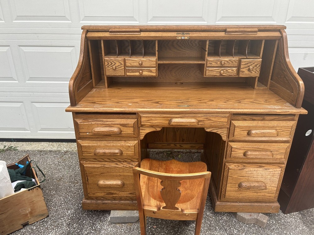 antique wooden desk