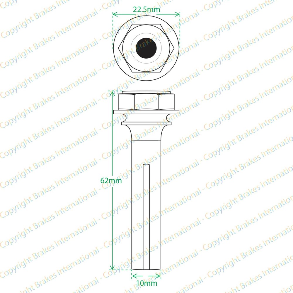 2X FRONT CALIPER SLIDER PIN KIT FIT: RENAULT TWINGO 98-14 SOLID DISC BCF1305LX2