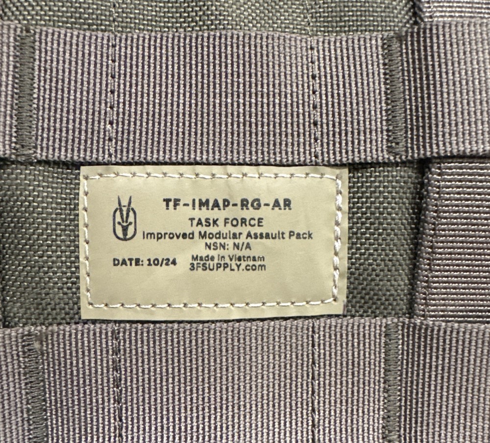 3F SUPPLY USGI US Army Task Force Improved Modular Assault Pack Ranger Green