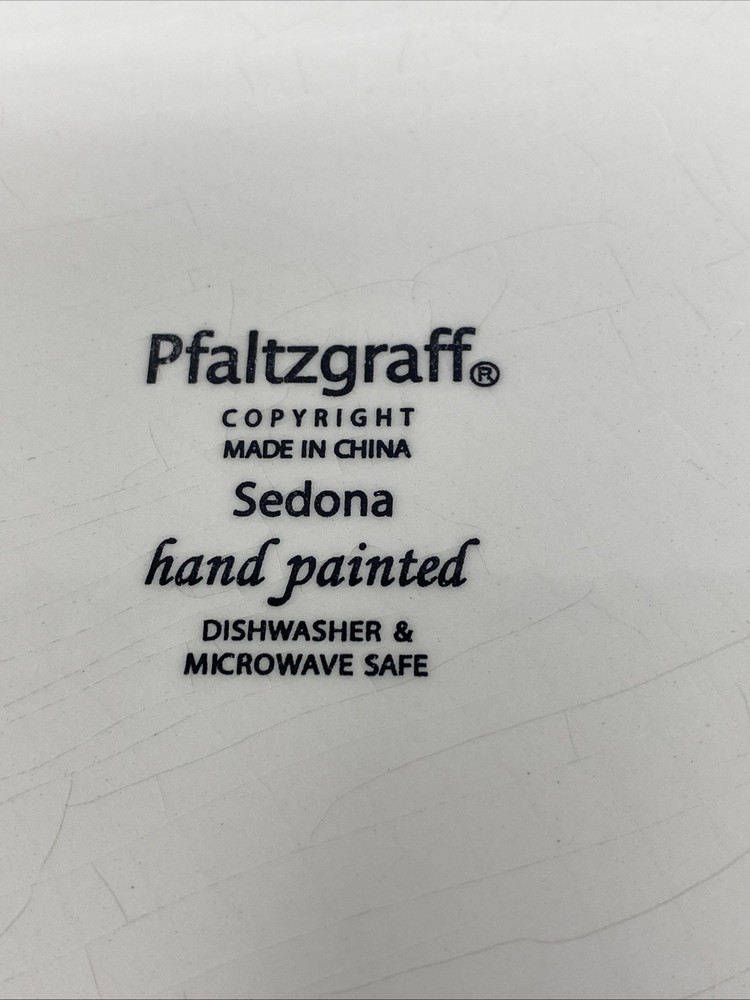 Pfaltzgraff Sedona Rectangular Handled Serving Platter Tray 12” X8” Southwest