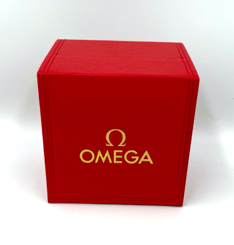 Omega Watch Box Red Leatherette Case