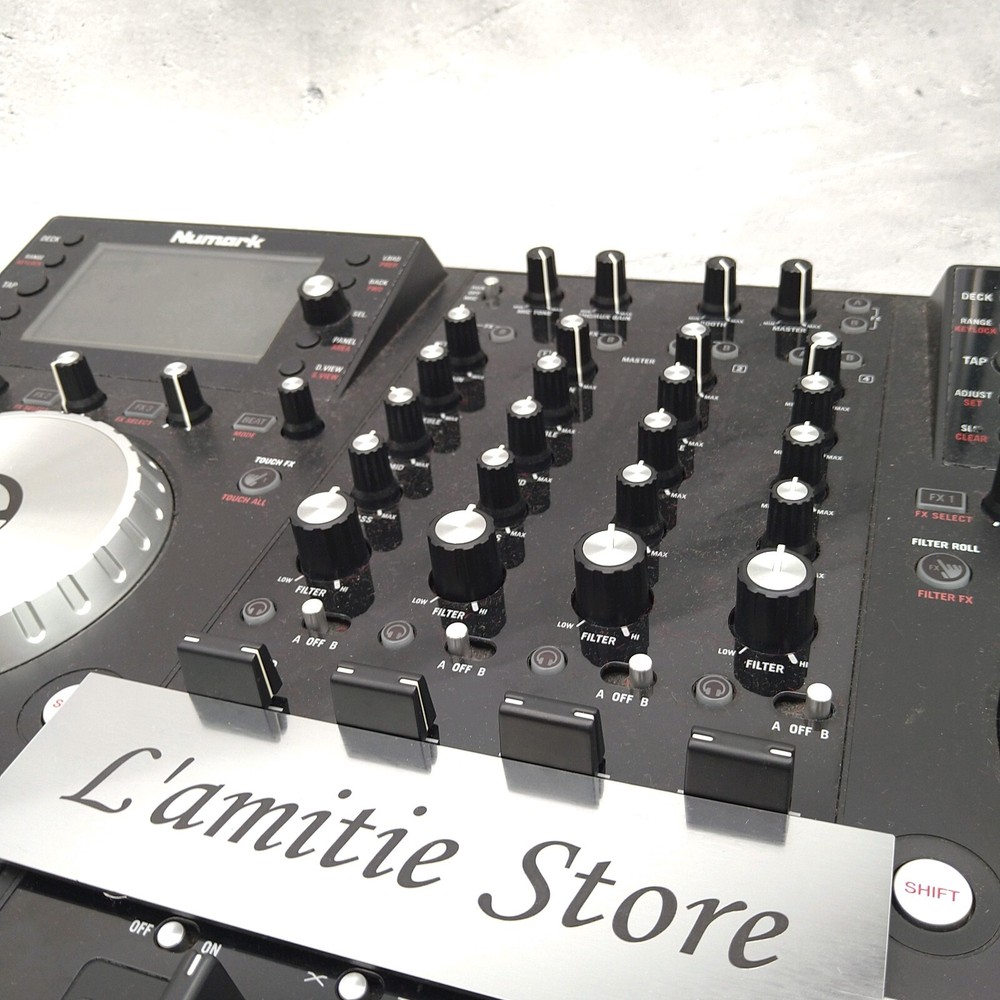 Numark NV 4-Deck Dual-Display USB DJ Controller Used Tested