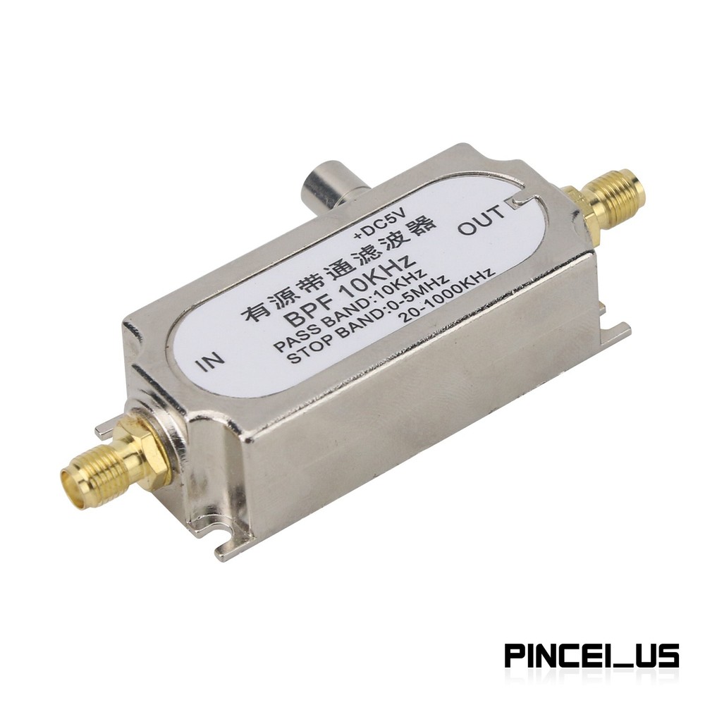 10KHz BPF Single Power Supply Active Bandpass Filter 45dB Suppression RF Acc