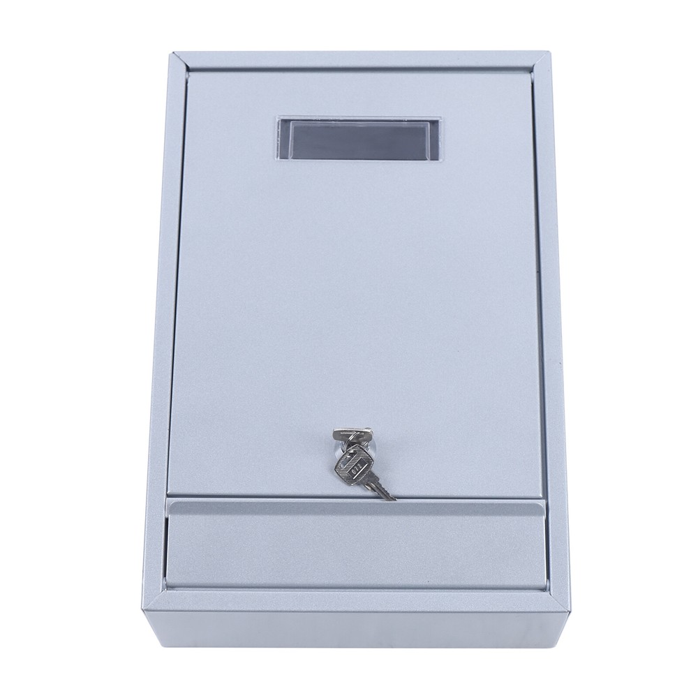 Post Mailbox Mail Box Wall Mount Locking Mailboxspaper Letter box Lockable 2 Key