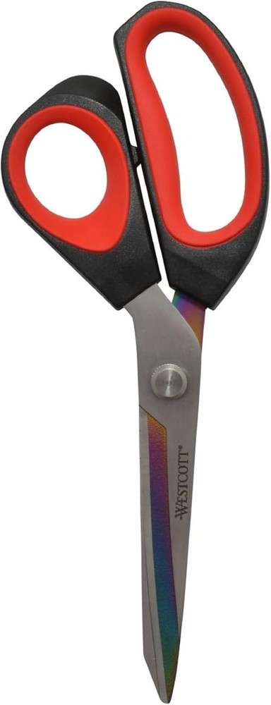 Premium Tailor 9.5" Scissors, Red/Black