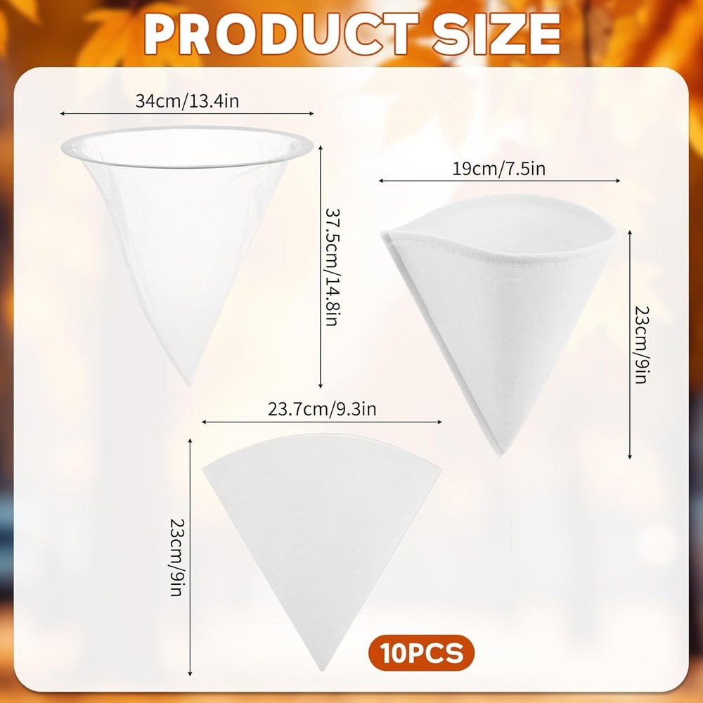 12 Pieces Maple Syrup 1 Qt. Filter Set Includes 1 Pcs Heavy Duty Boiling Filter