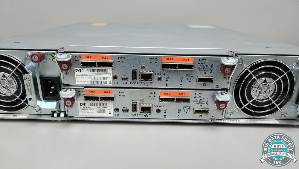 HP, StorageWorks P2000 Dual Controller Array, P/N AW593A