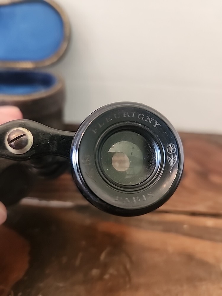 Fleurigny Paris Vintage Opera Glasses Binoculars w/Case