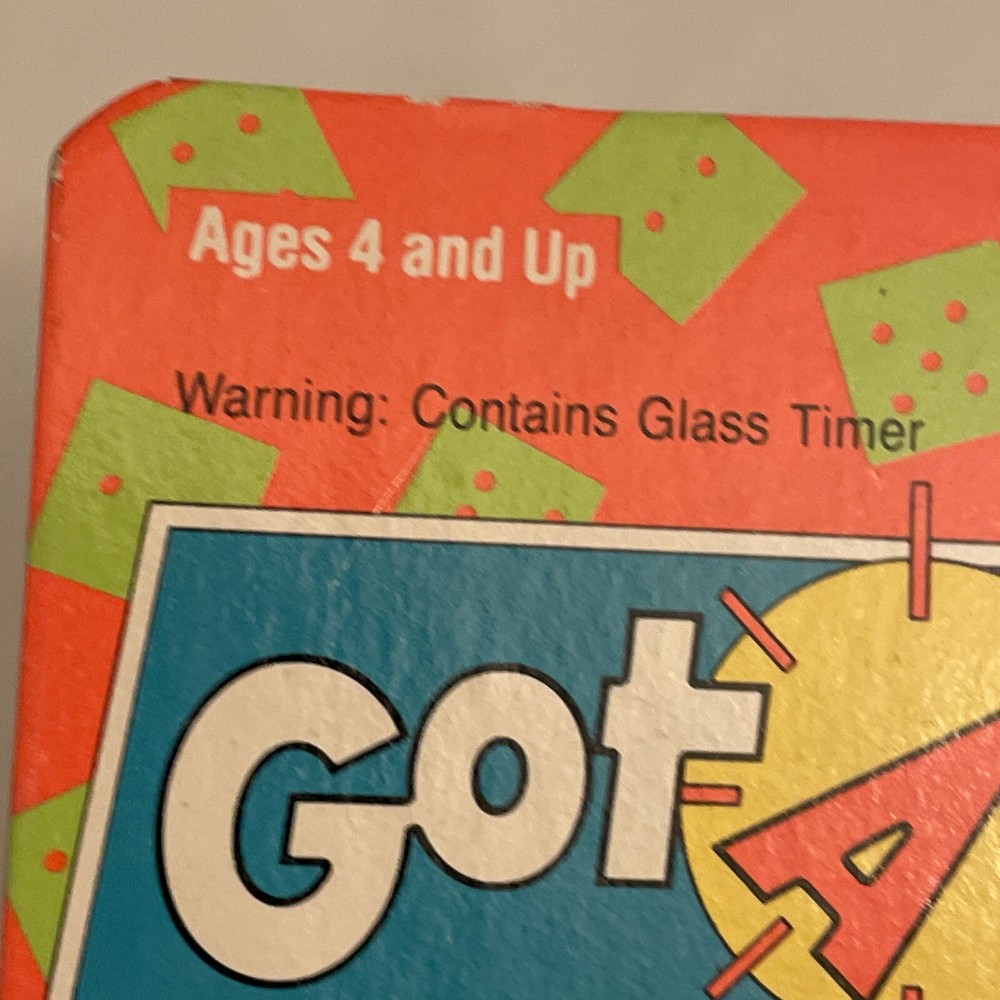 Vintage GOT A MINUTE GAME 1991 Cube Word Game Timer & Dice