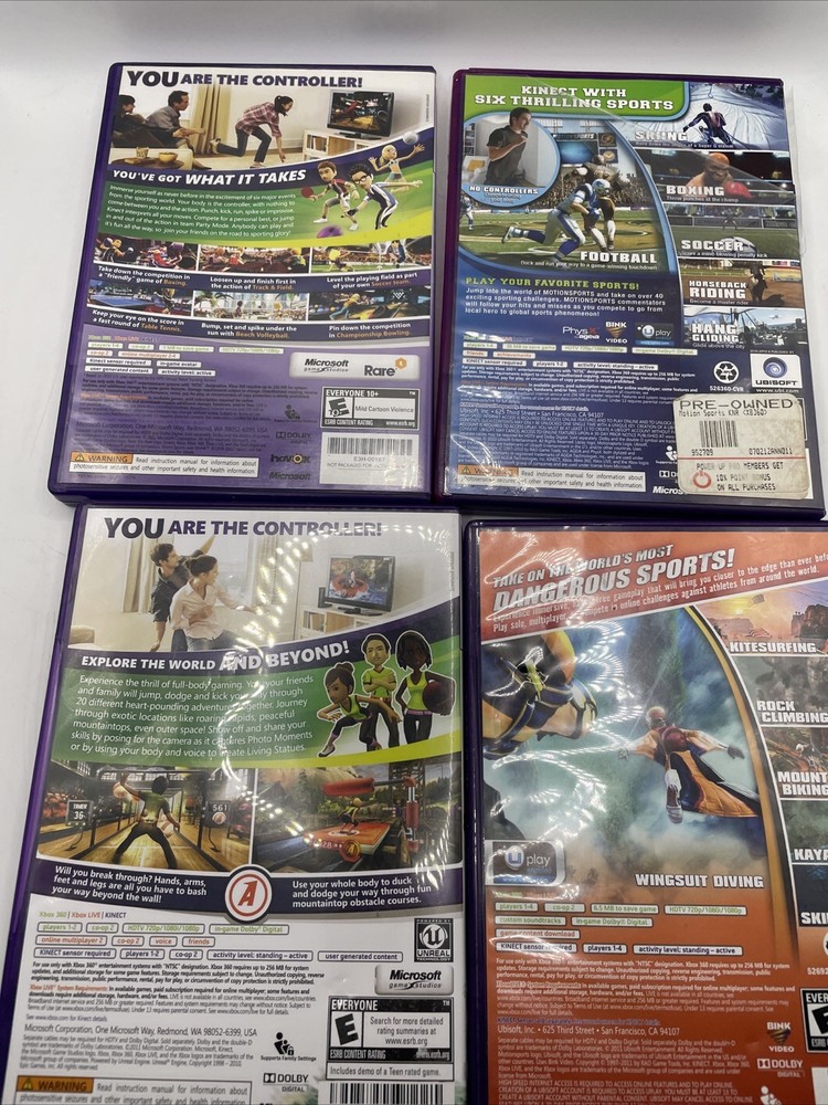 Microsoft Xbox 360 Kinect Sensor Bar & 6 Games Bundle Tested