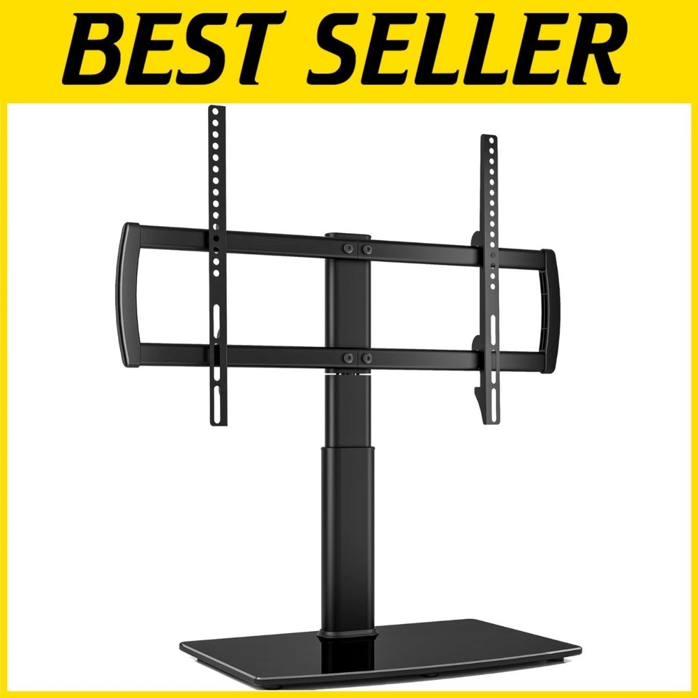 Table Top TV Stand 32-65" | 4 Level Height Adjustments-
