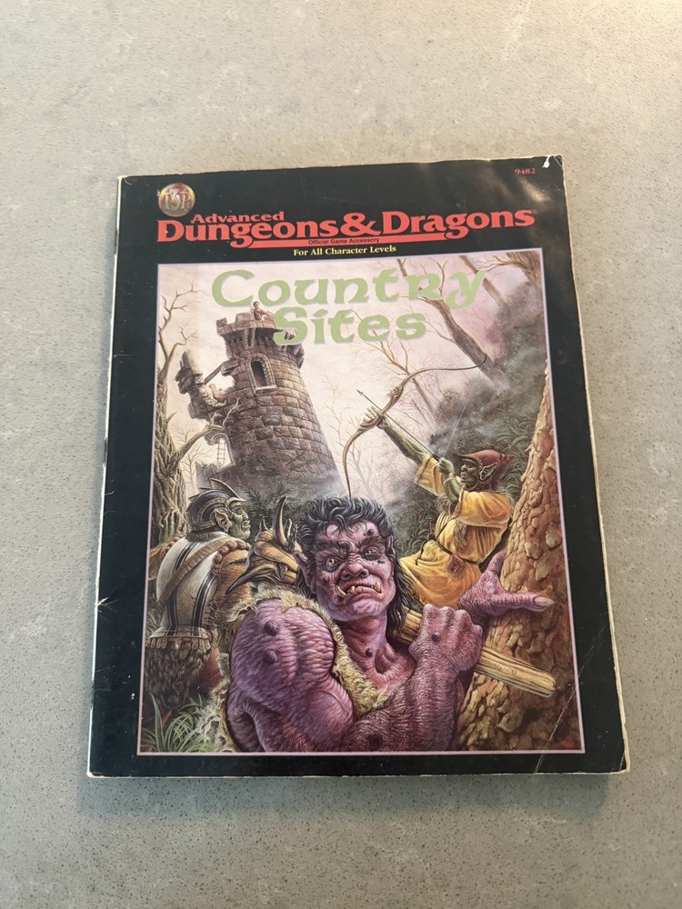 Country  Sites  TSR 9482  AD&D  2nd  Edition  Campaign  Accessory