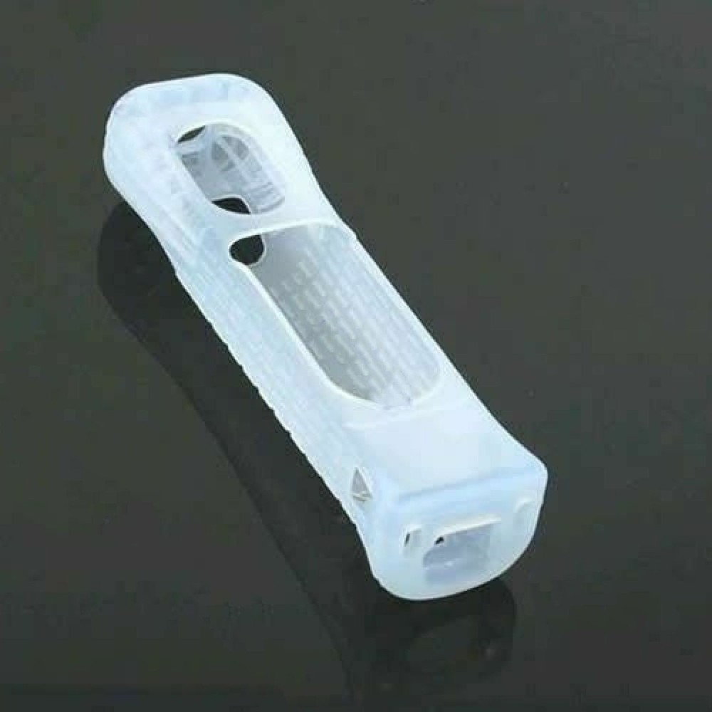 White Silicone Case Cover For Nintendo Wii Remote Controller With Motion Plus A