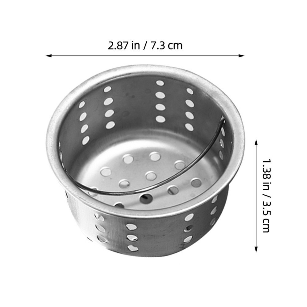5 Pcs Kitchen Drain Strainer Sink Mesh Net Basin Filter Basket for