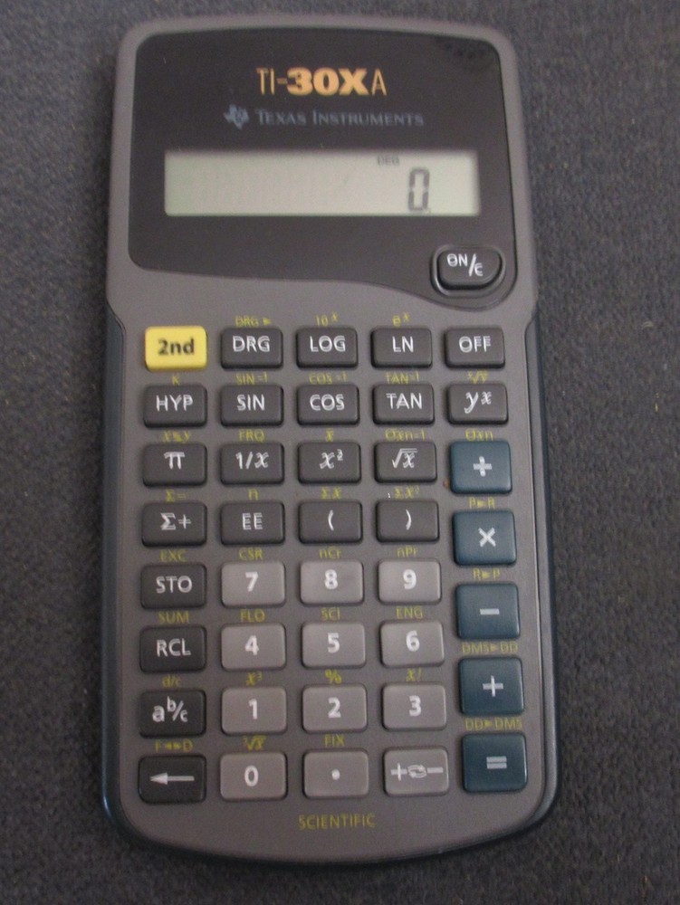 Texas Instruments TI-30XA Scientific Math Calculator - TESTED
