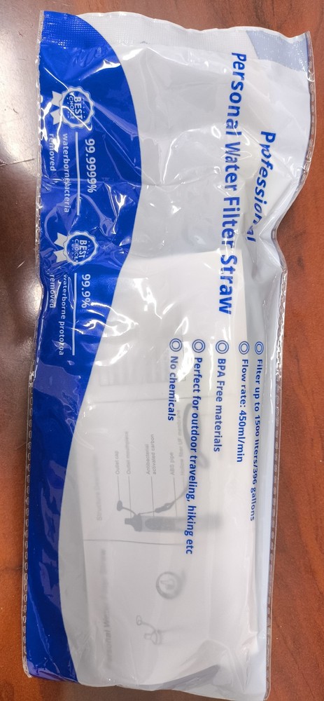 Portable Personal Water Filter Straw Purifying Device