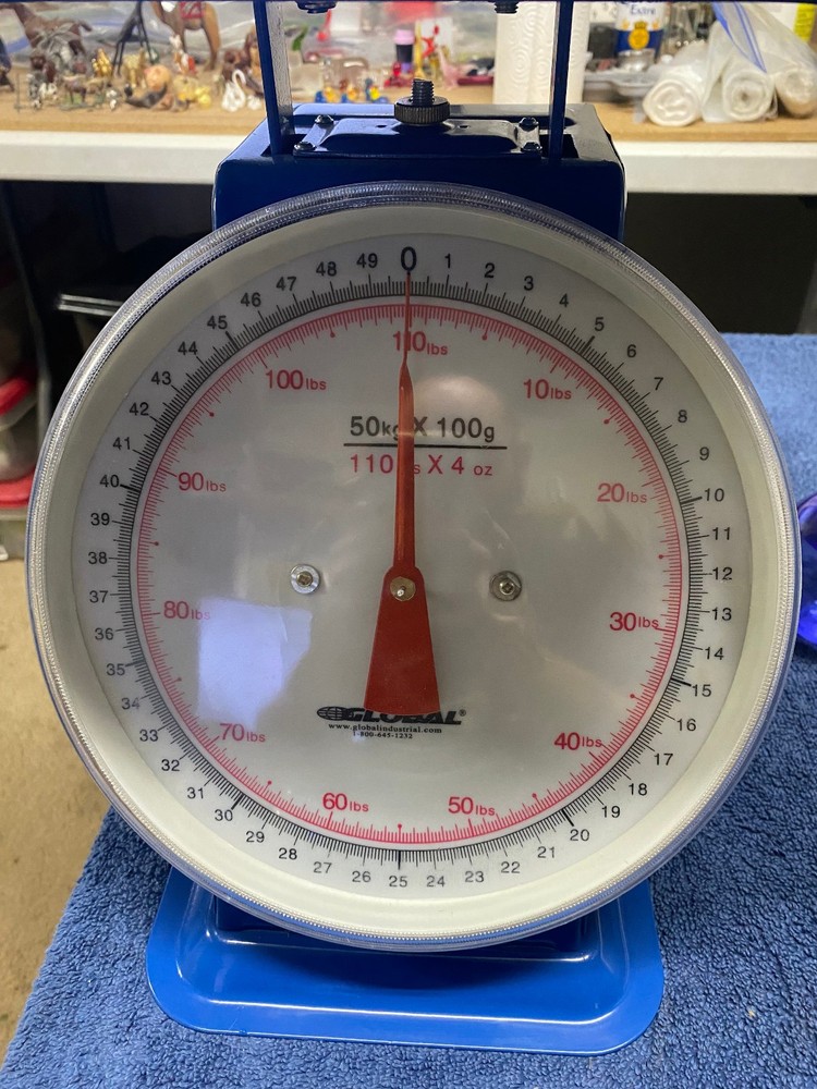 Industrial Dial Scale 110Lbs Heavy Duty Portion Control Mechanical Scale No box