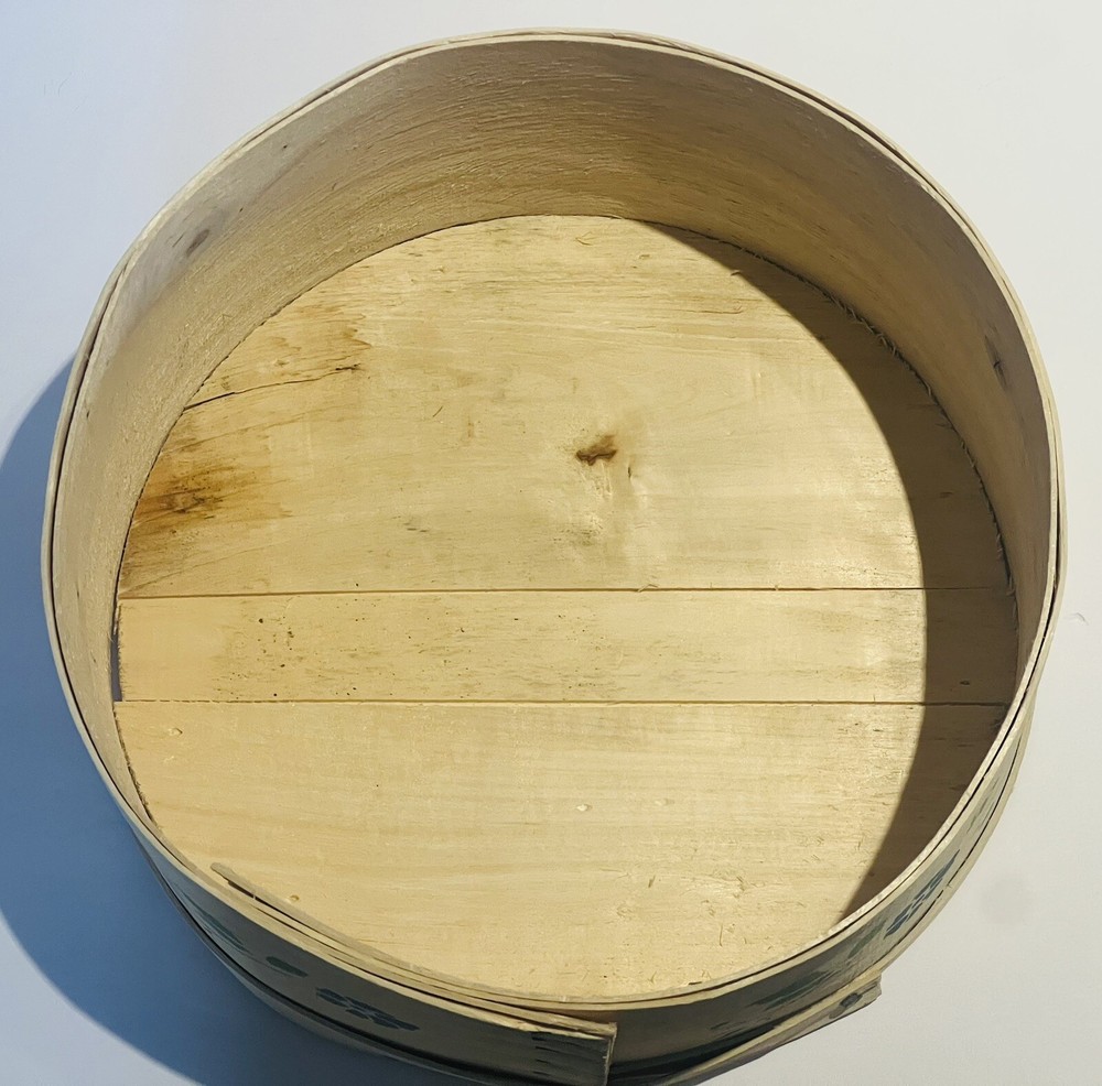 Vintage Wood Custom Made Sewing Box Cheese Box