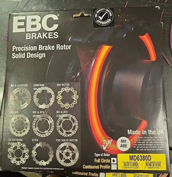 EBC - MD6380D - OE Replacement Brake Rotor