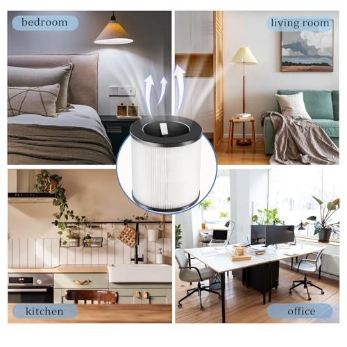 D09 Replacement Filter Compatible with Tailulu Air Purifier White D09 FILTER