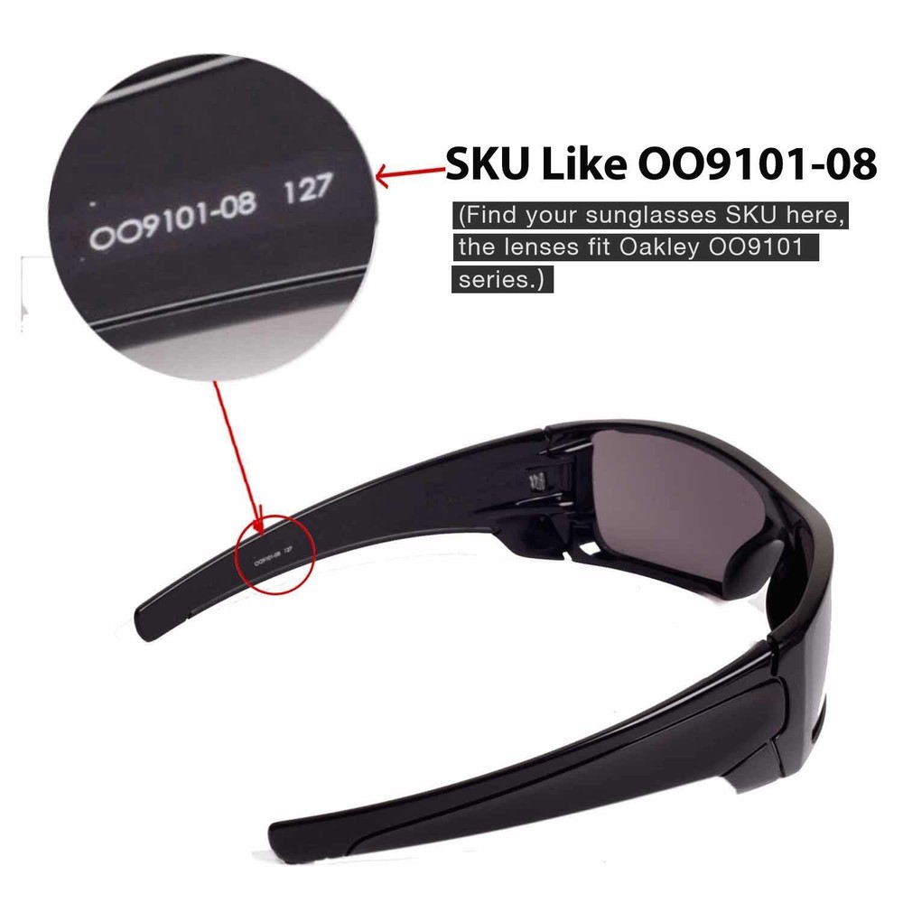 Walleva Ice Blue Polarized Replacement Lenses For Oakley Batwolf Sunglasses
