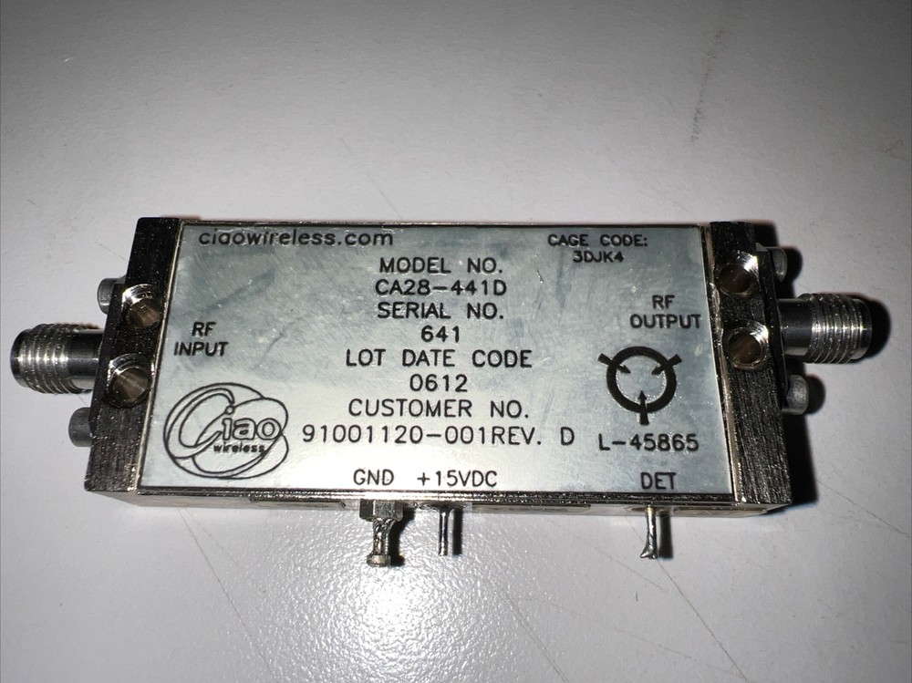CIAOWIRELESS MICROWAVE AMPLIFIER CA28-441D