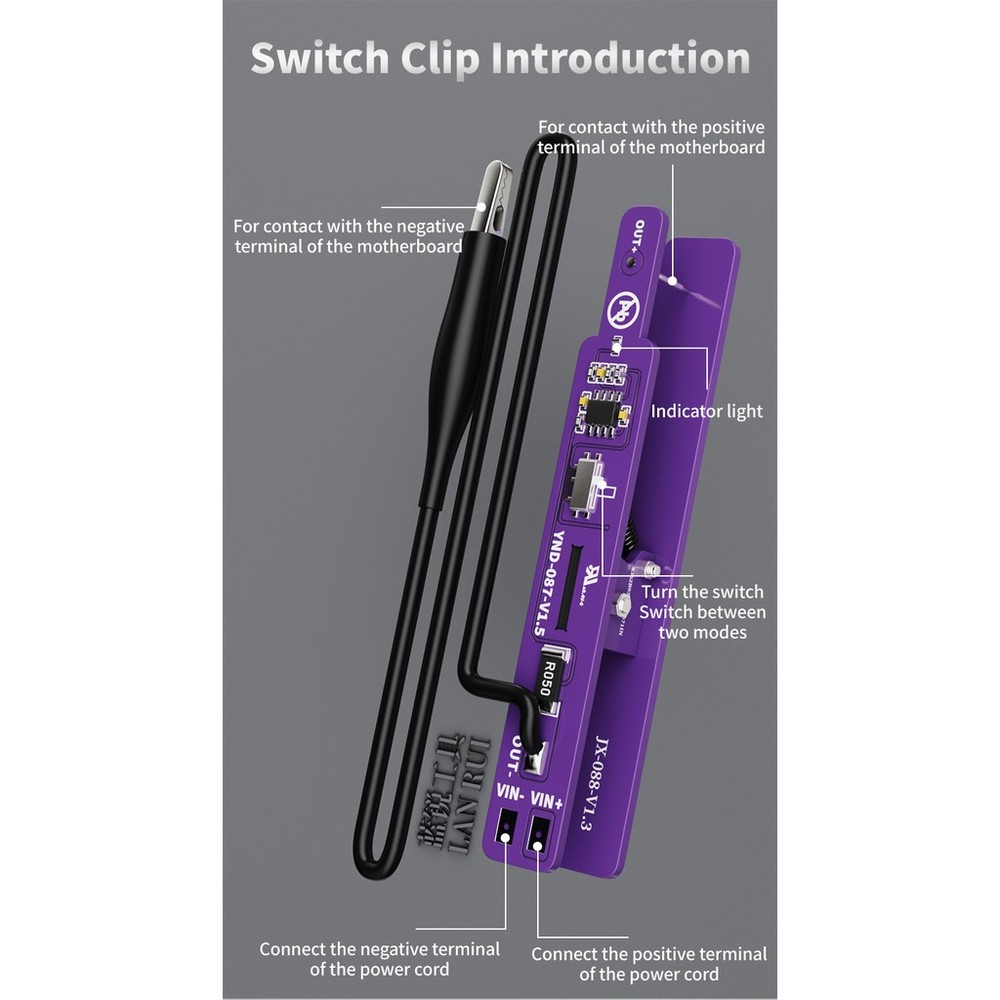 Lanrui M191 Switch Clip Power On Tool Dual Mode Detection Current Tester