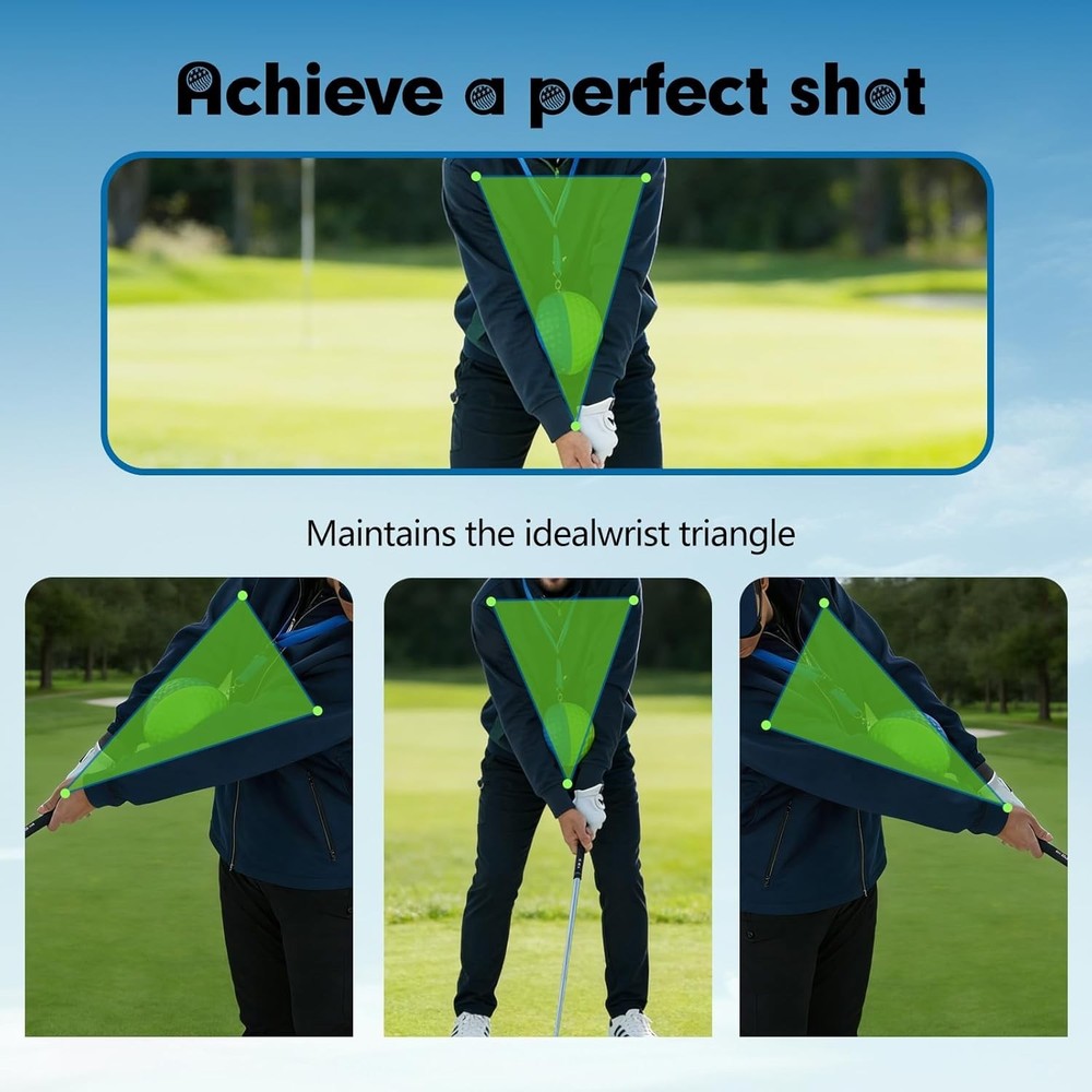 Golf Training Aid Ball, Golf Training Ball Between arms Optimize Impact Accur...