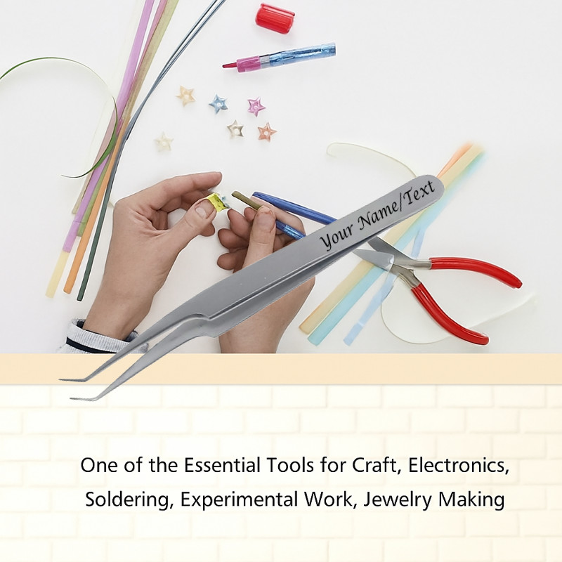 Sharp Stainless Scissor with Precision Tweezer Multi-Use Grooming Craft Tool Set