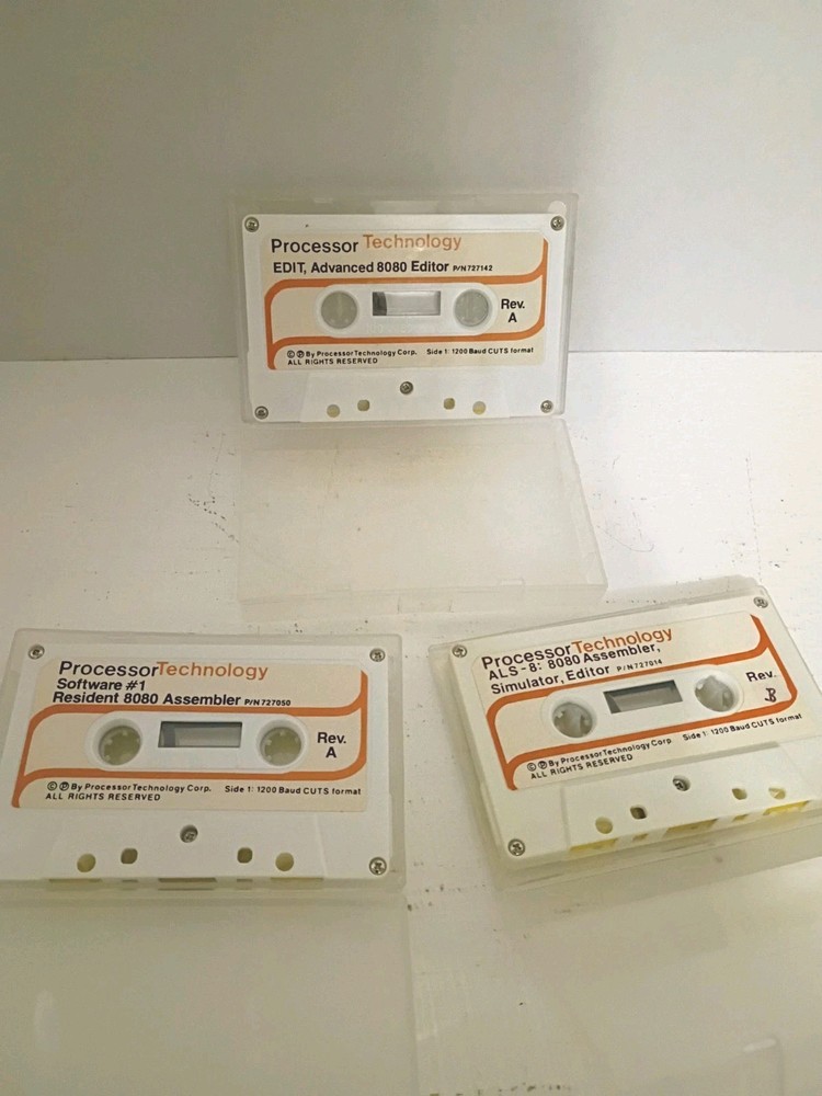 Processor Technology 8080 Developer Software Lot – Assembler, Editor, Simulator