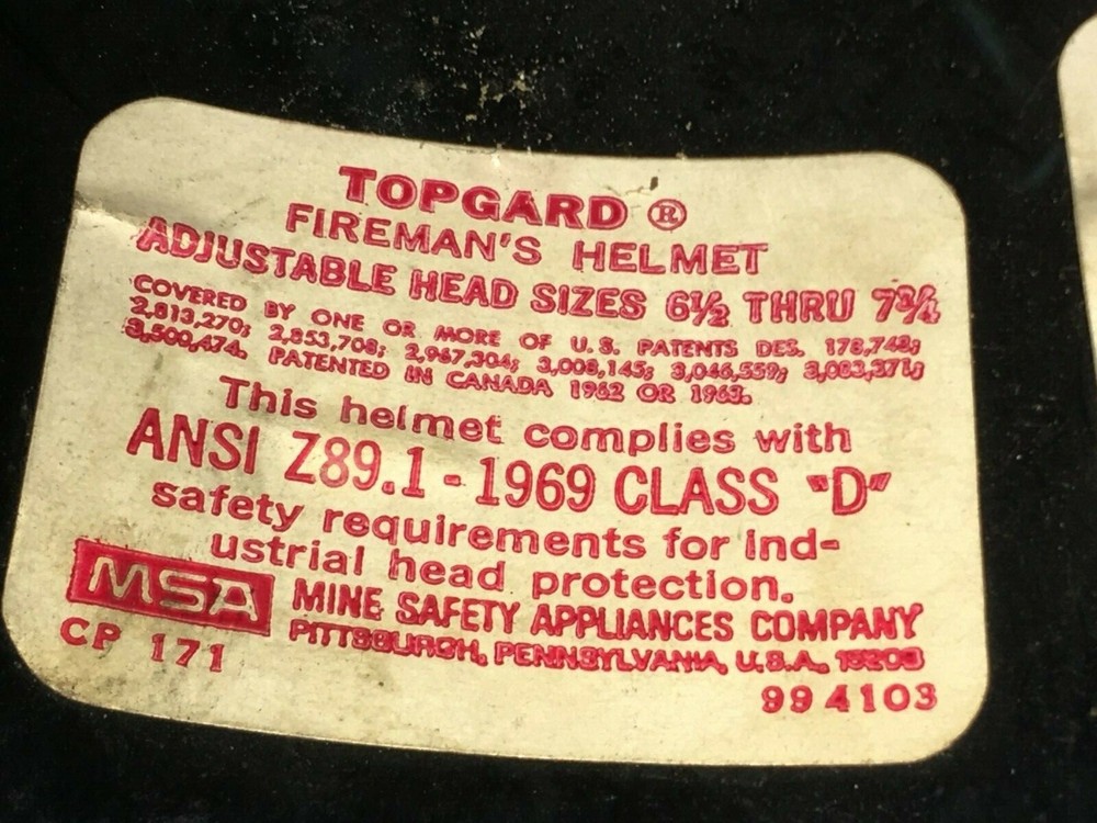 1960s Firemans Helmet
