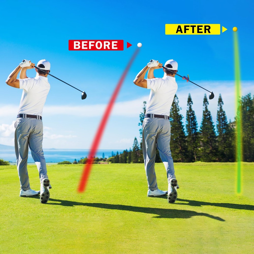 Golf Swing Trainer Swing Training Aid Direction Guides Improve Swing Accuracy