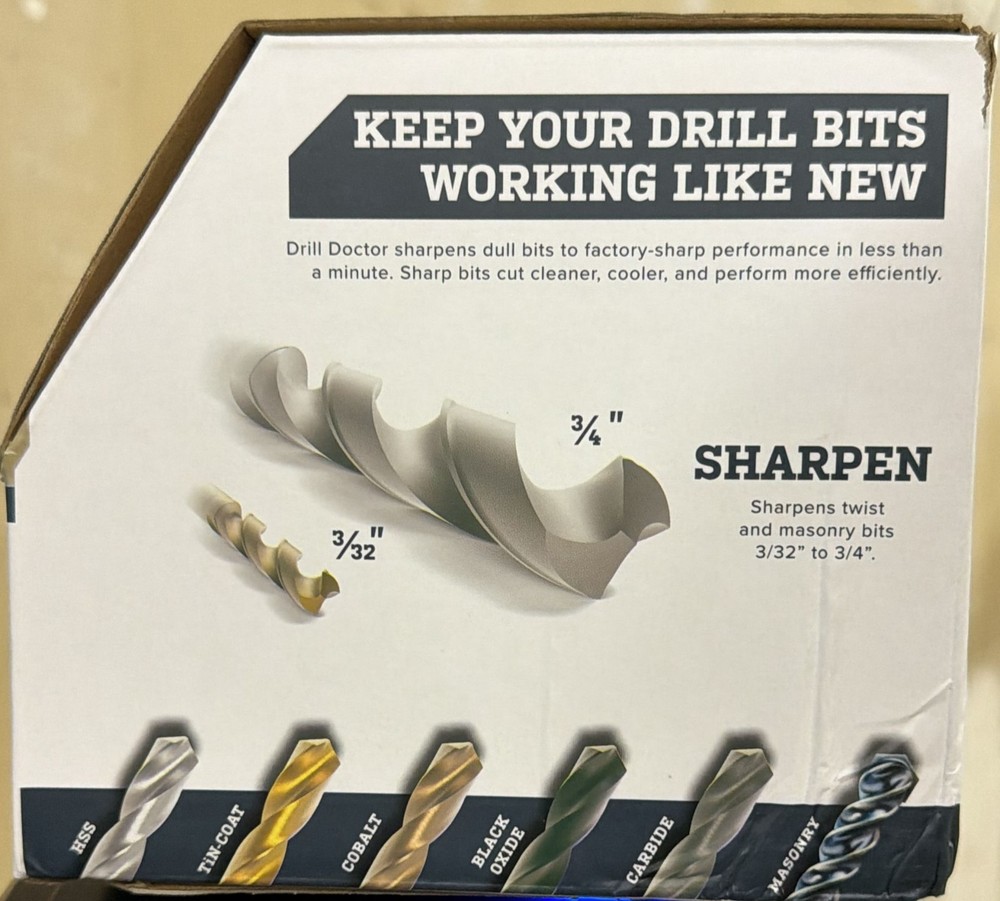 Drill Doctor Model DD750X Electric Bit Sharpener