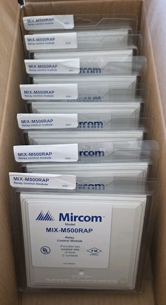 MIRCOM MIX-M500RAP RELAY CONTROL MODULE - BRAND NEW - 37 AVAILABLE - "WHITE"