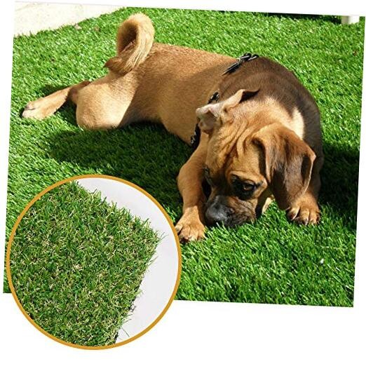 Thick Realistic Artificial Grass Mat Customized Sizes, 5ft x 10ft 5 x 10ft
